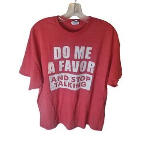 Delta "Do Me A Favor and Stop Talking" Graphic Tee, XL